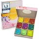 Creano bio tea ajándékszett, 45 filtertasak, 9 fajta, gyógynövény-, gyümölcs- és fűszerkeverék, 90 g, 25x27, 7x4, 5 cm