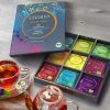 Ajándékcsomag bio tea Creano Organic Herbal Tea, 27 filter, 9 változat, gyógynövény, gyümölcs, fűszerek