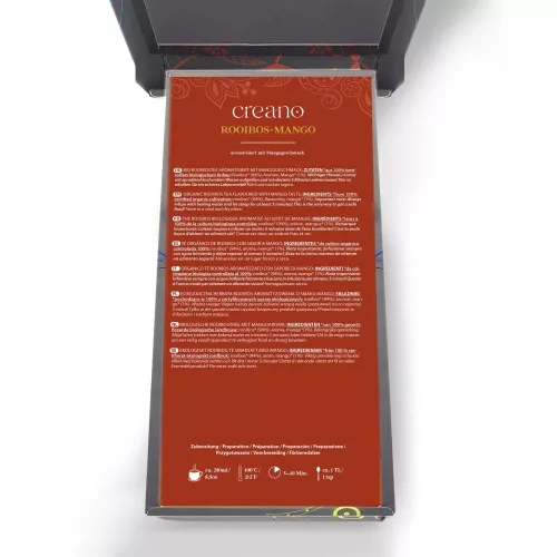 Creano bio gyógynövényes tea mix szett, 3 doboz szálas tea, gyümölcsös kamilla/édes menta/rooibos mangóval