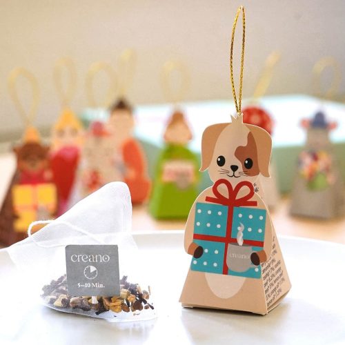 Creano Tea Lovers gyógynövénytea ajándékszett, 9 különböző formájú piramis filtertasak, 22.5 g, koffeinmentes