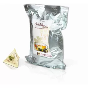   Creano ErbluhTeelini nagy kiszerelésű fehér virágzó tea csomag, 36 golyó, 4 fajta, jázmin, citrom, őszibarack, vanília