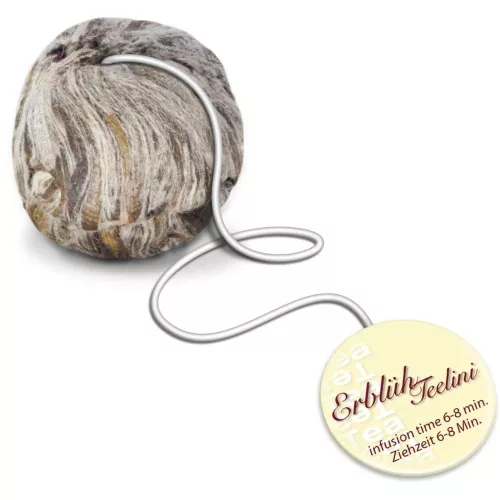 Creano ErbluhTeelini nagy kiszerelésű fehér virágzó tea csomag, 36 golyó, 4 fajta, jázmin, citrom, őszibarack, vanília