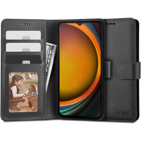 Tech-Protect pénztárca tok Samsung Galaxy Xcover 7 Fekete telefonhoz