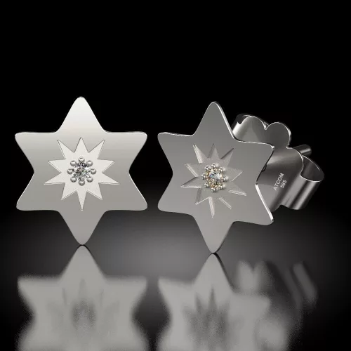 Lucky Star ezüst fülbevaló