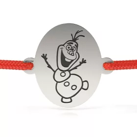 Ezüst karkötő zsinóros Olaf modellel