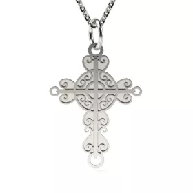 Christian Cross modell ezüst függőlánc