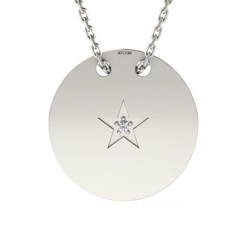 Ezüst függőlánc modell North Star