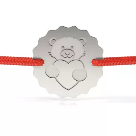 Love bear modell ezüst karkötő