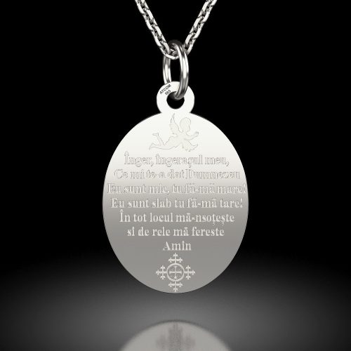 Lánc ezüst medállal, Inger Ingeras modellel