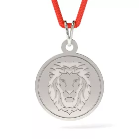 Ezüst medál zsinórral modell Leo