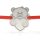 Ezüst karkötő zsinór modellel Love little bear