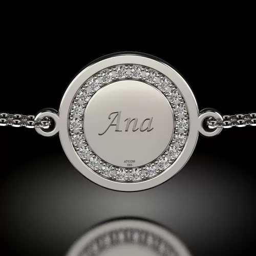 Magic Coin Cristale ezüst lánckarkötő