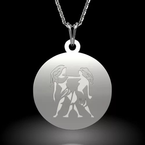 Ezüst függőlánc Gemini modell