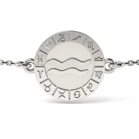 Aquarius modell ezüst lánc karkötő