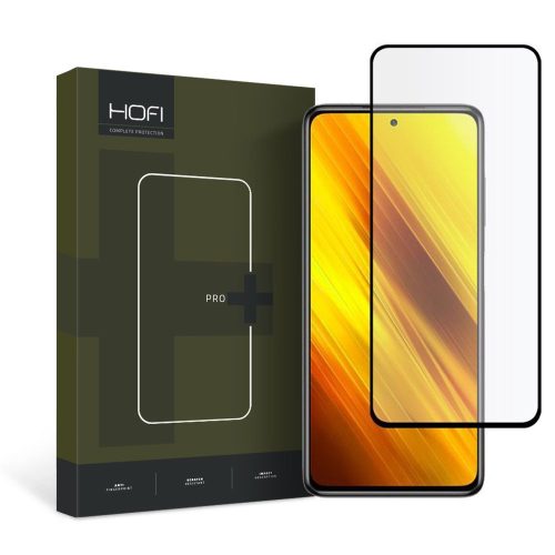 Hofi Full Pro+ védőfólia Xiaomi Poco X3 Pro/X3 NFC Fekete készülékhez