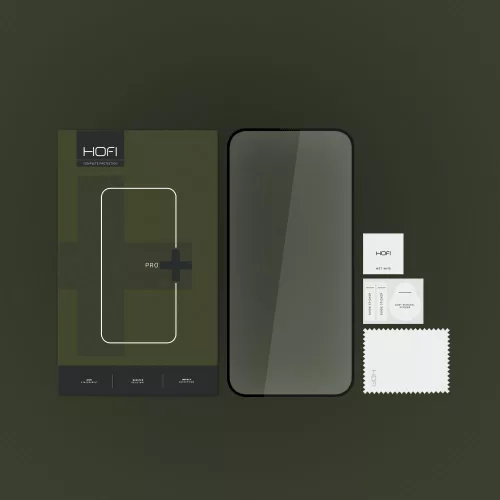 Hofi Glass Pro+ védőfólia Apple iPhone 15 Pro Max Fekete készülékhez
