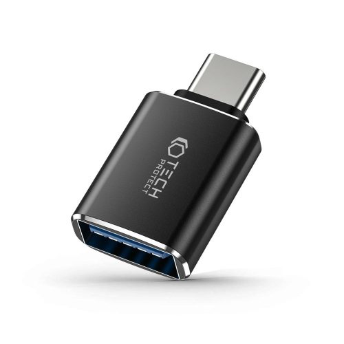Tech-Protect UltraBoost Type-C USB OTG adapter fekete