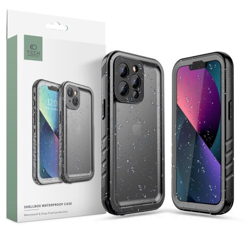Tech-Protect Shellbox Ip68 tok Apple iPhone 13 Pro Max Fekete telefonhoz